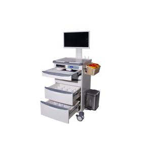 China Hospital Mobile Laptop Crash Cart Medical Furniture Trolley With Drawers  (ALS-WT05) supplier