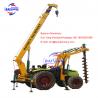 Power Skid Steer Post Hole Digger , Substation Pole Hole Drilling Machine