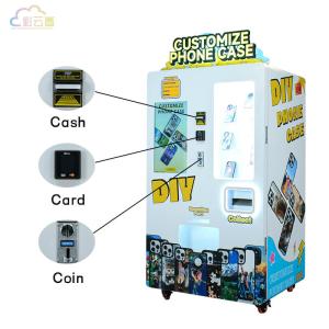 China 27-Inch/32-Inch Wave Crystal Display Touch Screen Mobile Payment Vending Machine for Printing Mobile Phone Cases Anywhere wholesale