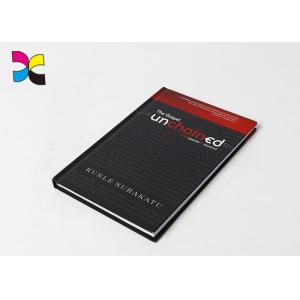 Offet Hardcover Book Printing Spot Shinny With Dust Jacket Black White Color