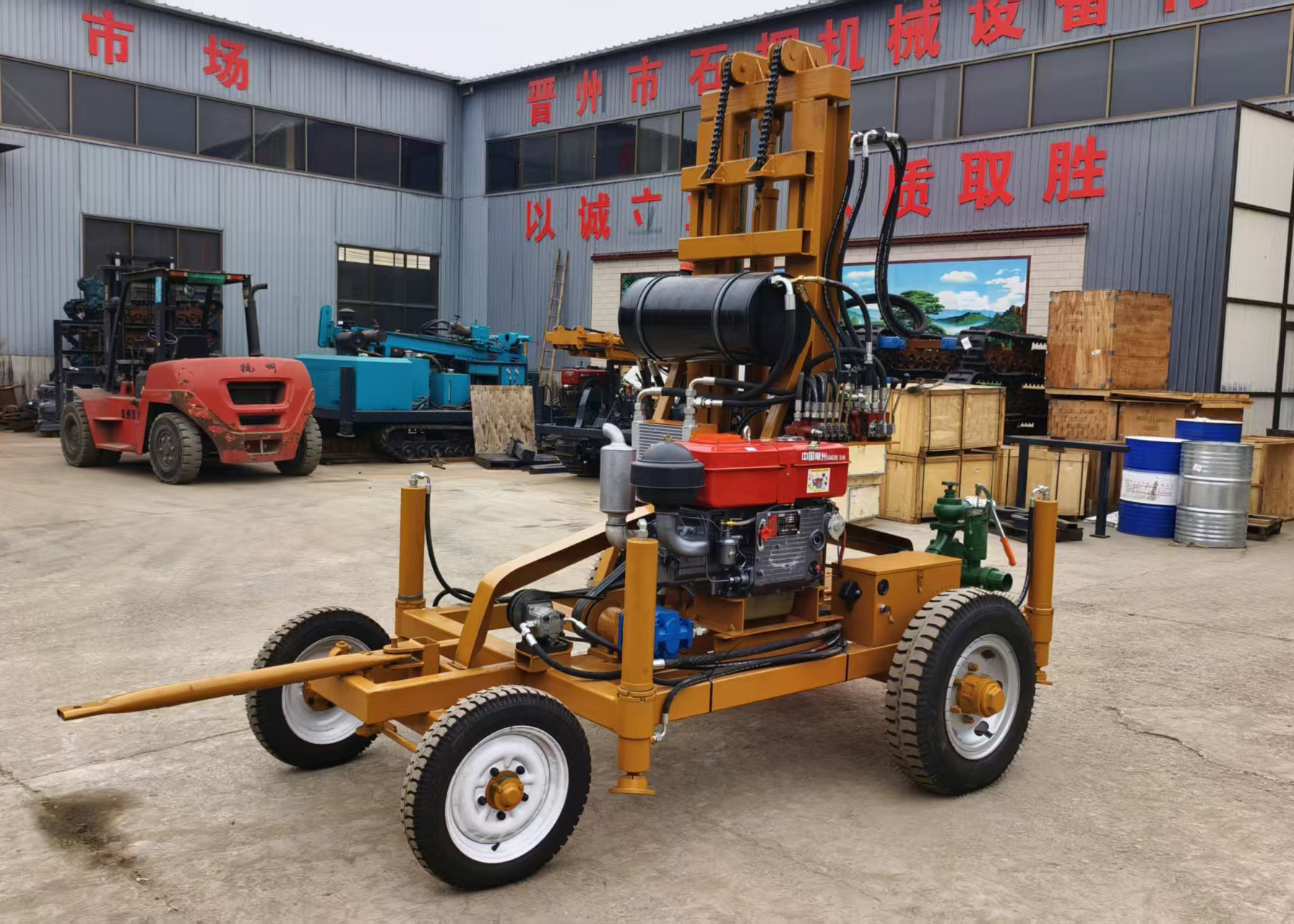Machine de forage de puits directe d'usine Puissance hydraulique efficace Forage en profondeur