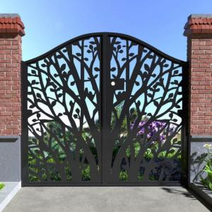 China Laser Cut Metal Decorative Gate Aluminium Ornate Metal Garden Gates supplier