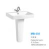 Europen market ceramic bathroom wash basin with stand MB-503