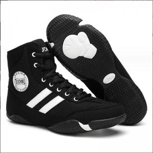 China Men Shoes Professional Fashion Indoor Gym Training Fitness Combat Wrestling Shoes supplier