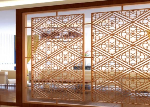 Practical Artistic Decorative Metal Screen Panels Fast Coloring Corrosion