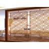 Practical Artistic Decorative Metal Screen Panels Fast Coloring Corrosion