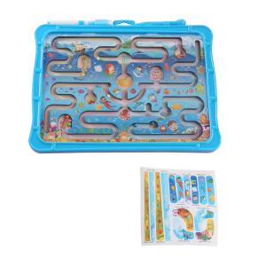 China Kids Ocean Of Joy Magnetic Pen Maze Labyrinth Ball Game With Drawing Board supplier