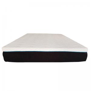 8" Memory Foam 2 Layer Gel Mattress Topper With Removable Cover