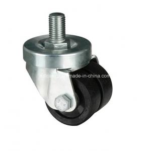 China 150kg Threaded Swivel PA Machine Caster 6132-13 in Black Color for Caster Application supplier