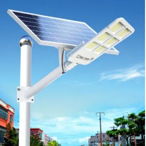 Waterproof Aluminum Split LED Solar Power Garden Street Light With Pole 50Watt 100Watt 200Watt 300Watt