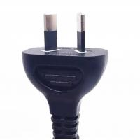 China Black Australia Power Cord Type , SAA 2 Pin Extension Cable AC Power Cord 7.5A 250V on sale