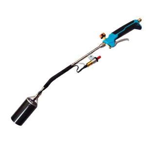 China 89cm Two-Color Handle Heavy-Duty Propane Torch Weed Burner with Push Button Igniter supplier