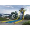 China Large Fiberglass Water Slides with Stainless Steel Equipment for Amusement Park wholesale