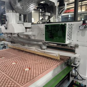 China Woodworking CNC Nesting Machine With 12pcs Linear Tool AC380V / 3PH / 50HZ wholesale