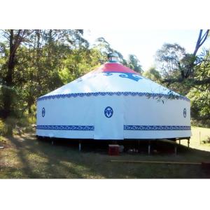 China Traditional Mongolian Canvas Yurt Tent , Easy To Assemble Mongolian Style Tents supplier