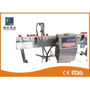 China High Definition Double Heads Industrial Inkjet Coding Machine For Uneven Surface supplier