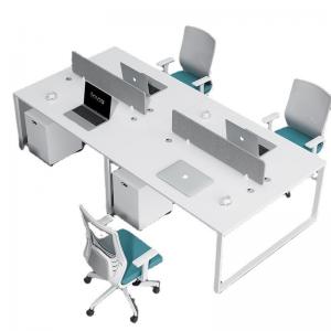 Customized Shape Desk Workstations Open Employee Desk and Chair Sets for Your Office