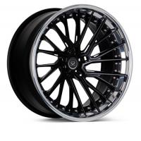 China Staggered Aluminum Alloy Forged Matte Black Rims 3 Piece Polished on sale