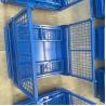 China Collapsible Warehouse Stacking Racks Foldable Heavy Duty Metal Pallet Bins wholesale