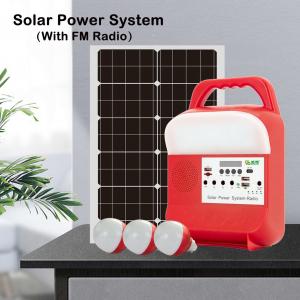 China Mini Mobile Solar Panel Battery Power System Phone Charger Function Home Bulbs supplier