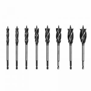 China 35mm 4 Flutes Wood Auger Drill Bit Hex Shank Screw Tip For Drilling supplier