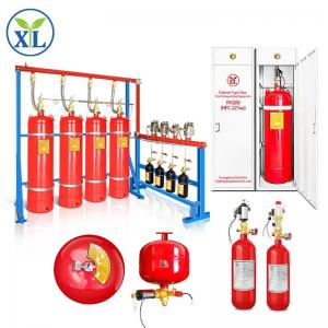 Gas Pressure 4.2MPa Pipe Line Type Fm-200 Fire Suppression System For Server Room