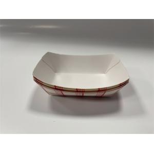 FSC Red And White Paper Food Trays Cardboard Takeaway Trays For Bakery