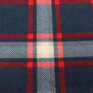 Plaid Printed Classic Micro Fleece Fabric 350gsm For Gloves Scarf