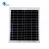 China Customized Professional 18V 18W Mono Risen Solar Panels ZW-18W-18V Glass Photovoltaic Solar Panel wholesale