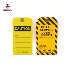 China Universal PVC Re-erasable tagout sign Suitable to Overhaul of lockout-tagout equipment safety warning supplier