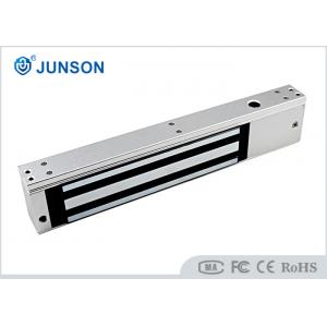 China Anodized Aluminum Single Door Magnetic Lock 600lbs JS-280TS With Door Sensor / Timer supplier