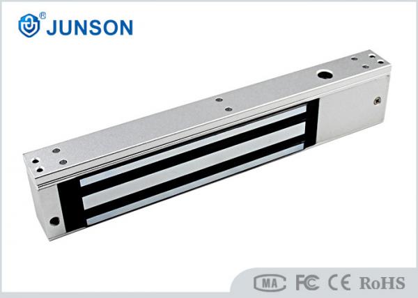 Anodized Aluminum Single Door Magnetic Lock 600lbs JS-280TS With Door Sensor /