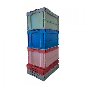 China 100% HDPE Plastic Folding Crate Box For Fruit And Vegetables supplier