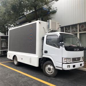 China Diesel Type Advertising Mobile Billboard Truck DFAC Hydraulic Control With 15kw Generator supplier