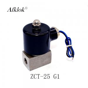 China 2 Way Lpg Gas Solenoid Valve 1 Inch Stainless Steel Low Pressure CE Certification supplier