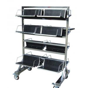 China ESD PCB Hanging Basket PCBStorage Rack Cart Stainless Steel 2.8 Inches supplier