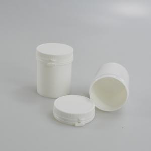 China PP Tear Pull Cap Bottle 80g Chewing Gum Plastic Bottle with Straight Round Design supplier
