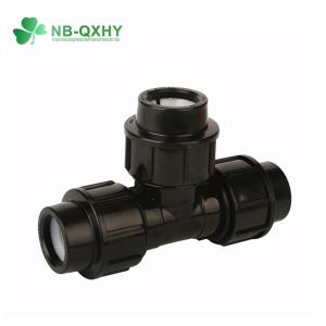 China Sistema de fluxo de conexão igual de compressão de PP para tubo de cor preta wholesale