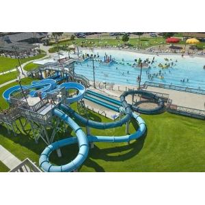 Water Play Outdoor Fiberglass Swimming Games Pool Slides Aqua Park Equipment For Kids