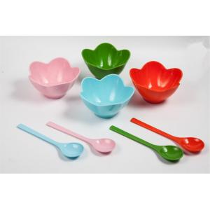 FBAB2072 for wholesales set of 4 ice cream bowls with spoons