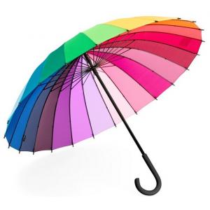 Rainbow Straight 24 Ribs Windproof Golf Umbrellas