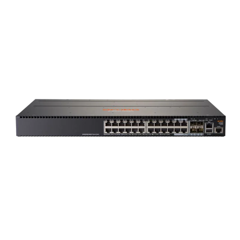Aruba 24G PoE+ Network Switch with Modular 10GbE and 40GbE Uplinks for High-Speed Connectivity