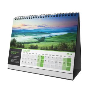 China Folding Office Desk Custom Calendar Printing With Business Advertising Printed supplier