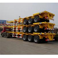 China 12.00R20 Tire Skeleton Container Semi Trailer With WABCO Or Haldex Brake System And 4/12 Twist Locks on sale