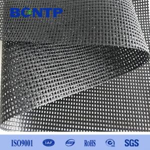 China Black Heavy Duty PVC Mesh Cloth Shade Mesh Traps For Dump Trailer high strength supplier