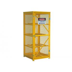 Extra 72” Lockable Gas Bottle Storage Cabinet , Propane Tank Storage Cage 4 Shelves