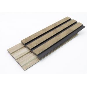 WaterProof Soundproof Fluted PS Wall Panels Easy Installation Wood Plastic Composite