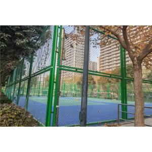 Factory Direct High Security Galvanized Diamond Wire Mesh Chain Link Fence For Football Pitch