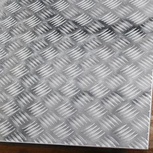 China 1060 H24 3003 5052 Aluminum Checkered Plate 0.2mm-6mm Thickness Hot Rolled 3 Bar Mirror Sheet supplier