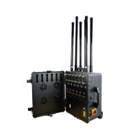 China 6 Channels Military Drone Jammer High Power Draw Bar Box 900mhz Output 300W on sale